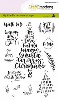 Craft Emotions Clear Stamps - My Handletter - Christmas 1 (Englisch)